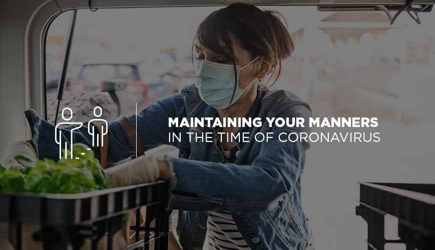 Mantener sus modales en la época del coronavirus